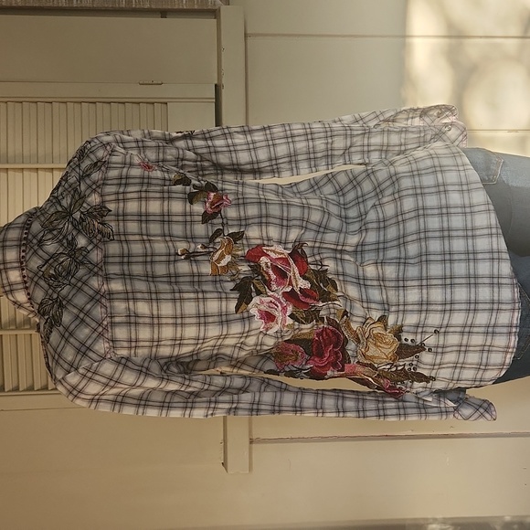 JOHNNY WAS  3WORKSHOP PLAID SHIRT - Picture 5 of 8